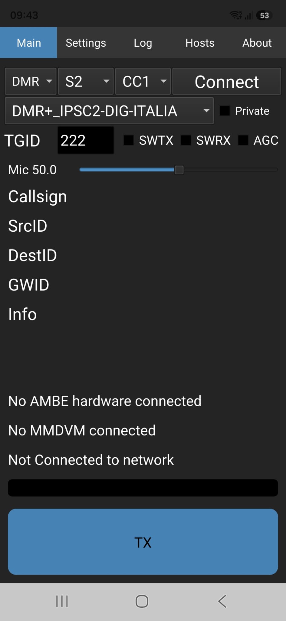 Configurazione server DMR+